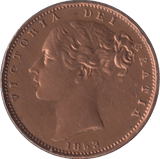 1853 FARTHING ( EF ) - Farthing - Cambridgeshire Coins