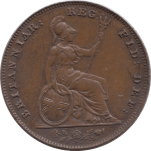 1853 FARTHING ( EF ) - Farthing - Cambridgeshire Coins