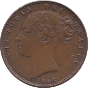 1853 FARTHING ( EF ) - Farthing - Cambridgeshire Coins