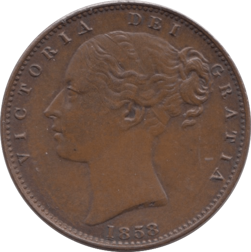 1853 FARTHING ( EF ) - Farthing - Cambridgeshire Coins