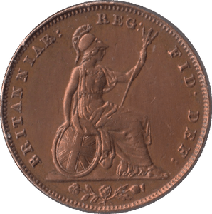 1853 FARTHING ( EF ) - Farthing - Cambridgeshire Coins