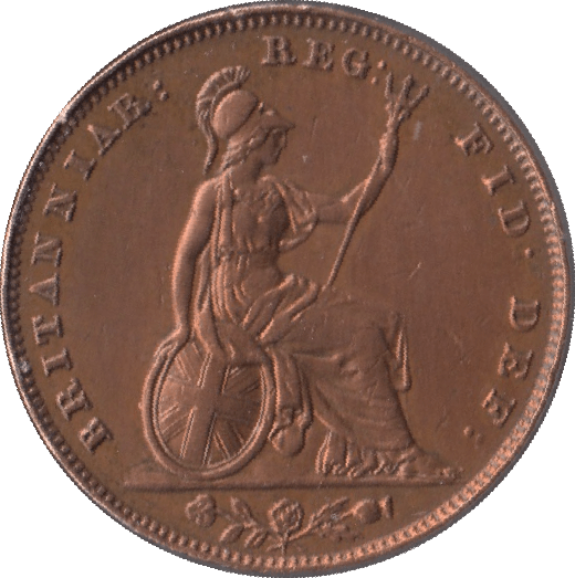 1853 FARTHING ( EF ) - Farthing - Cambridgeshire Coins