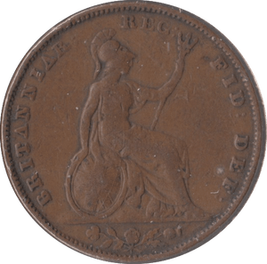 1853 FARTHING ( F ) - Farthing - Cambridgeshire Coins