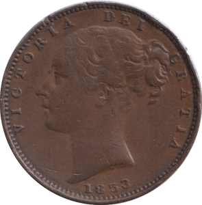 1853 FARTHING ( FINE ) - FARTHING - Cambridgeshire Coins