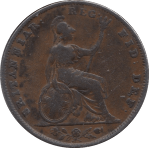 1853 FARTHING ( FINE ) - Farthing - Cambridgeshire Coins