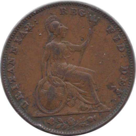 1853 FARTHING ( FINE ) - Farthing - Cambridgeshire Coins