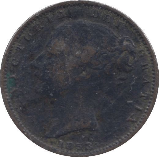 1853 FARTHING ( FINE ) - Farthing - Cambridgeshire Coins