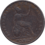 1853 FARTHING ( FINE ) - Farthing - Cambridgeshire Coins