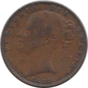 1853 FARTHING ( FINE ) - Farthing - Cambridgeshire Coins