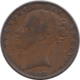 1853 FARTHING ( FINE ) - Farthing - Cambridgeshire Coins