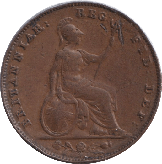 1853 FARTHING ( FINE ) - FARTHING - Cambridgeshire Coins