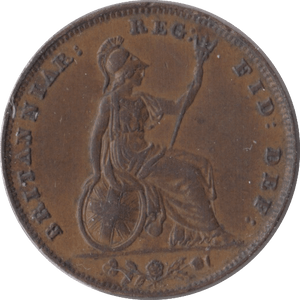 1853 FARTHING ( UNC ) - Farthing - Cambridgeshire Coins