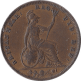 1853 FARTHING ( UNC ) - Farthing - Cambridgeshire Coins