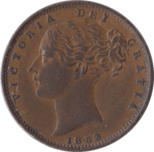 1853 FARTHING ( UNC ) - Farthing - Cambridgeshire Coins