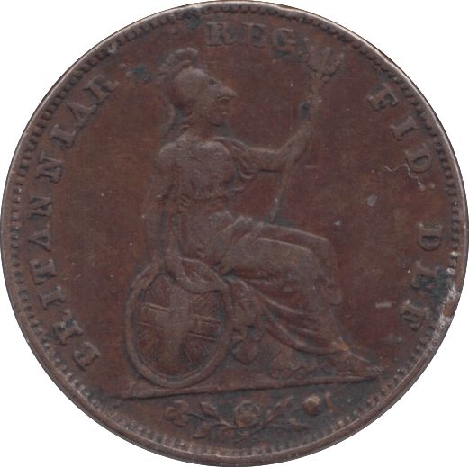 1853 FARTHING ( VF ) - Farthing - Cambridgeshire Coins