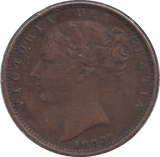 1853 FARTHING ( VF ) - Farthing - Cambridgeshire Coins