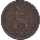 1853 FARTHING ( VF ) - Farthing - Cambridgeshire Coins