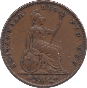 1853 FARTHING ( VF ) - Farthing - Cambridgeshire Coins