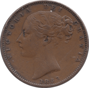 1853 FARTHING ( VF ) - Farthing - Cambridgeshire Coins