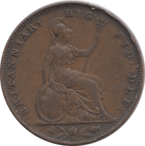 1853 FARTHING ( VF ) - Farthing - Cambridgeshire Coins