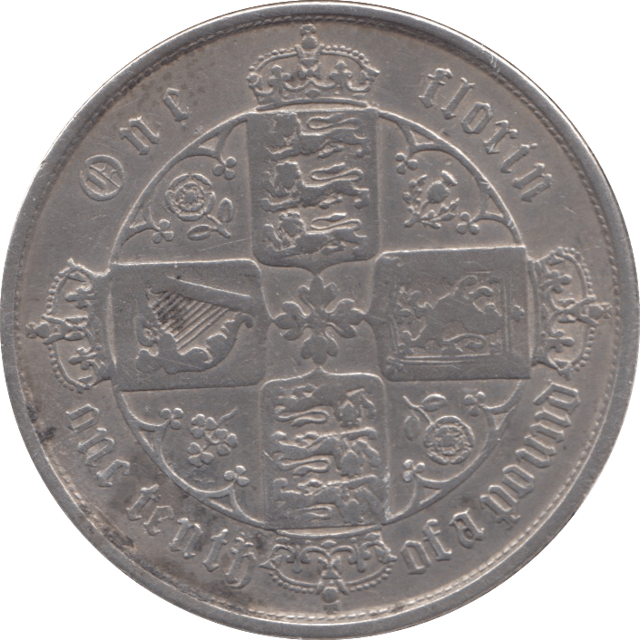 1853 FLORIN ( GF ) - FLORIN - Cambridgeshire Coins