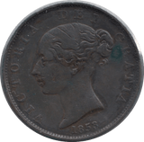 1853 HALFPENNY ( GVF ) - Halfpenny - Cambridgeshire Coins