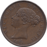 1853 HALFPENNY ( UNC ) - Halfpenny - Cambridgeshire Coins