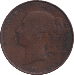 1853 PENNY ( FINE ) - Penny - Cambridgeshire Coins