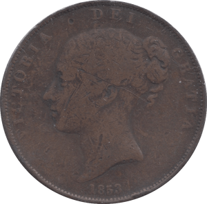 1853 PENNY ( FINE ) - PENNY - Cambridgeshire Coins