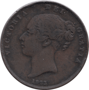 1853 PENNY ( GF ) - Penny - Cambridgeshire Coins