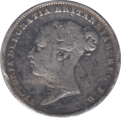 1853 SIXPENCE ( FAIR ) - SIXPENCE - Cambridgeshire Coins