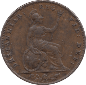 1854 FARTHING ( EF ) - Farthing - Cambridgeshire Coins