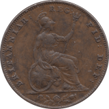 1854 FARTHING ( EF ) - Farthing - Cambridgeshire Coins