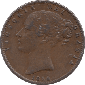 1854 FARTHING ( EF ) - Farthing - Cambridgeshire Coins