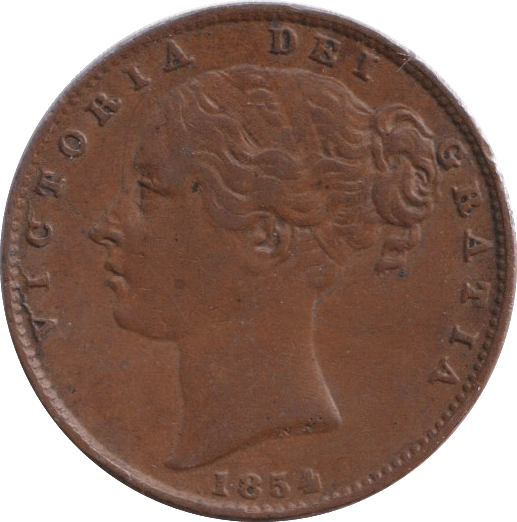 1854 FARTHING ( GF ) - FARTHING - Cambridgeshire Coins