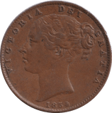 1854 FARTHING ( GF ) - FARTHING - Cambridgeshire Coins