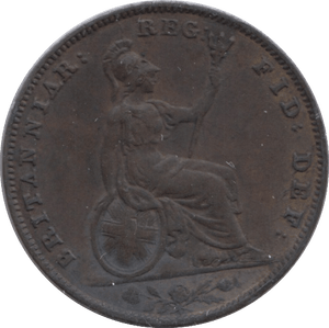 1854 FARTHING ( GVF ) - Farthing - Cambridgeshire Coins