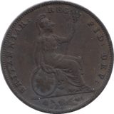 1854 FARTHING ( GVF ) - Farthing - Cambridgeshire Coins