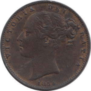 1854 FARTHING ( GVF ) - Farthing - Cambridgeshire Coins