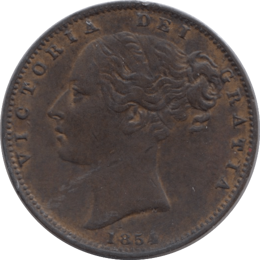 1854 FARTHING ( GVF ) - Farthing - Cambridgeshire Coins