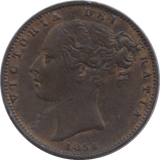 1854 FARTHING ( GVF ) - Farthing - Cambridgeshire Coins