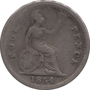 1854 FOURPENCE ( FAIR ) - Fourpence - Cambridgeshire Coins