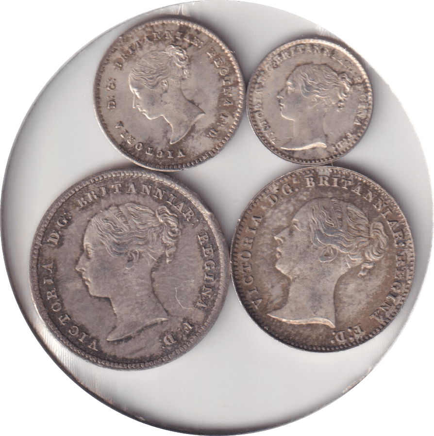 1854 MAUNDY SET VICTORIA - Maundy Set - Cambridgeshire Coins