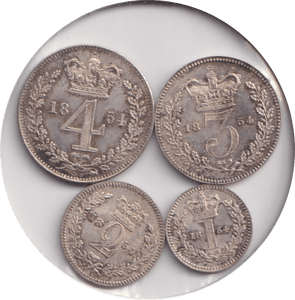 1854 MAUNDY SET VICTORIA - Maundy Set - Cambridgeshire Coins