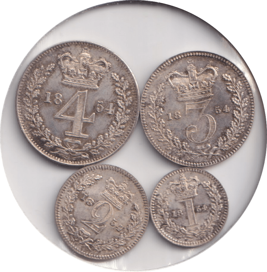 1854 MAUNDY SET VICTORIA - Maundy Set - Cambridgeshire Coins