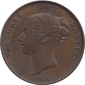 1854 PENNY ( EF ) 2 - PENNY - Cambridgeshire Coins