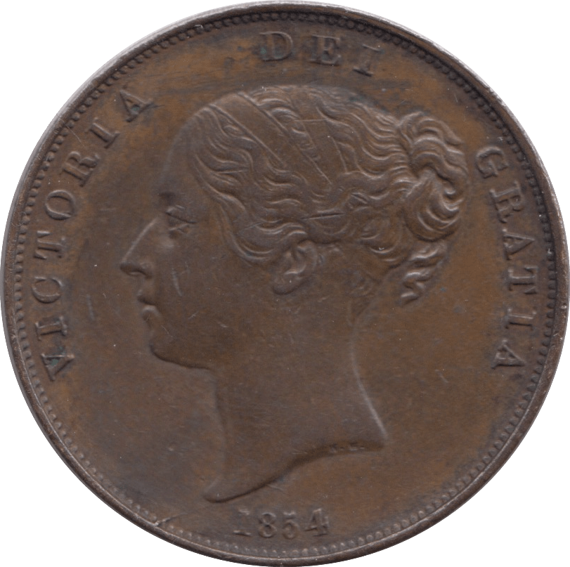 1854 PENNY ( EF ) 2 - PENNY - Cambridgeshire Coins