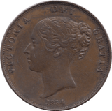 1854 PENNY ( EF ) 2 - PENNY - Cambridgeshire Coins