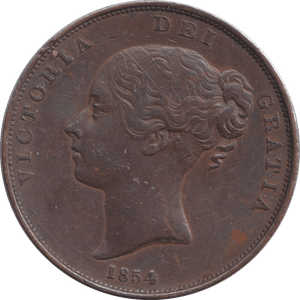 1854 PENNY ( EF ) - WORLD COINS - Cambridgeshire Coins