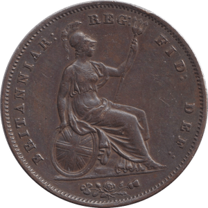 1854 PENNY ( EF ) - WORLD COINS - Cambridgeshire Coins